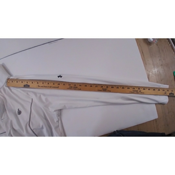 Under Armour white mens long sleeved polo coldgear - Picture 10 of 12